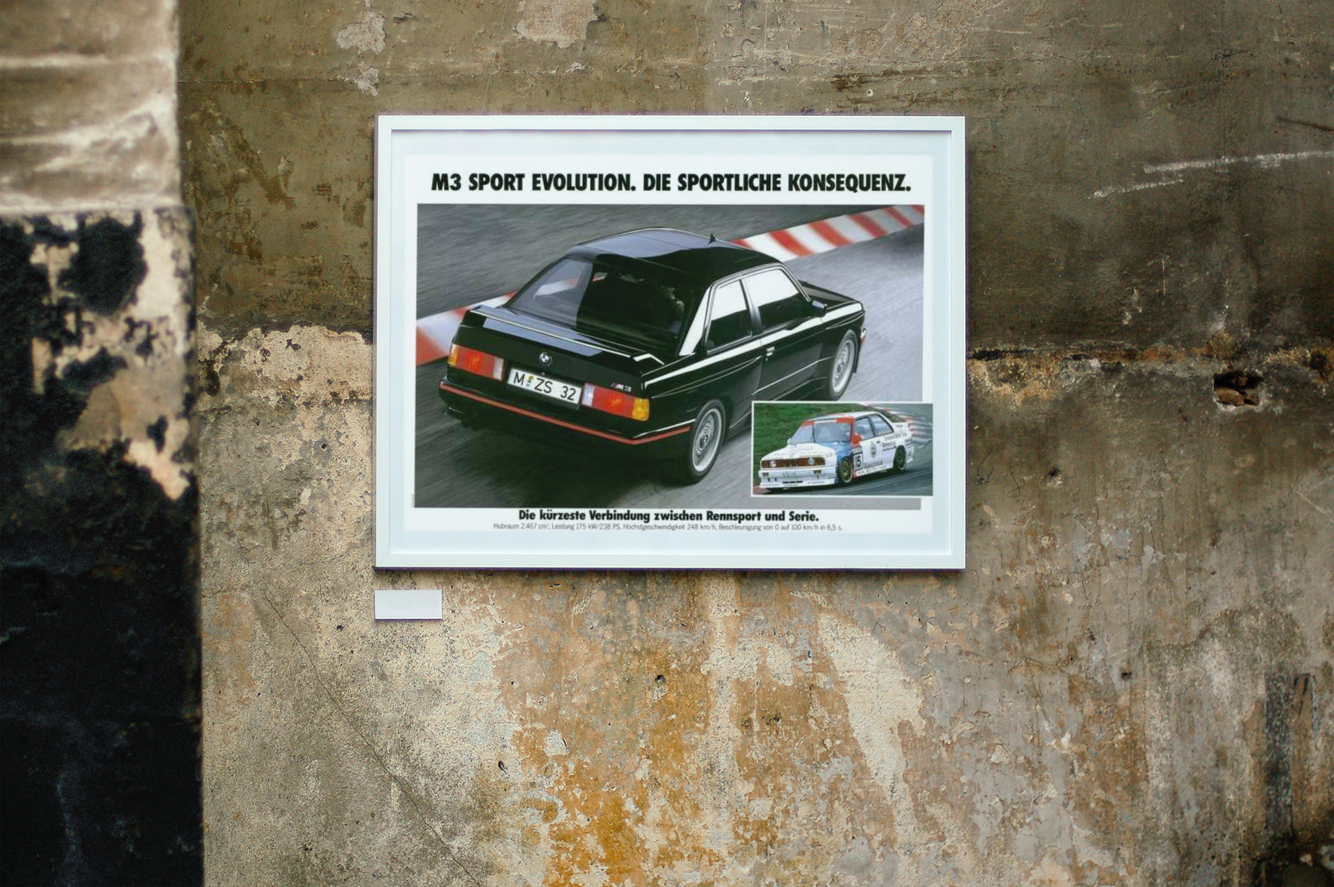 M3 Sport Evolution. The sporting consequence. – Rennsport prints